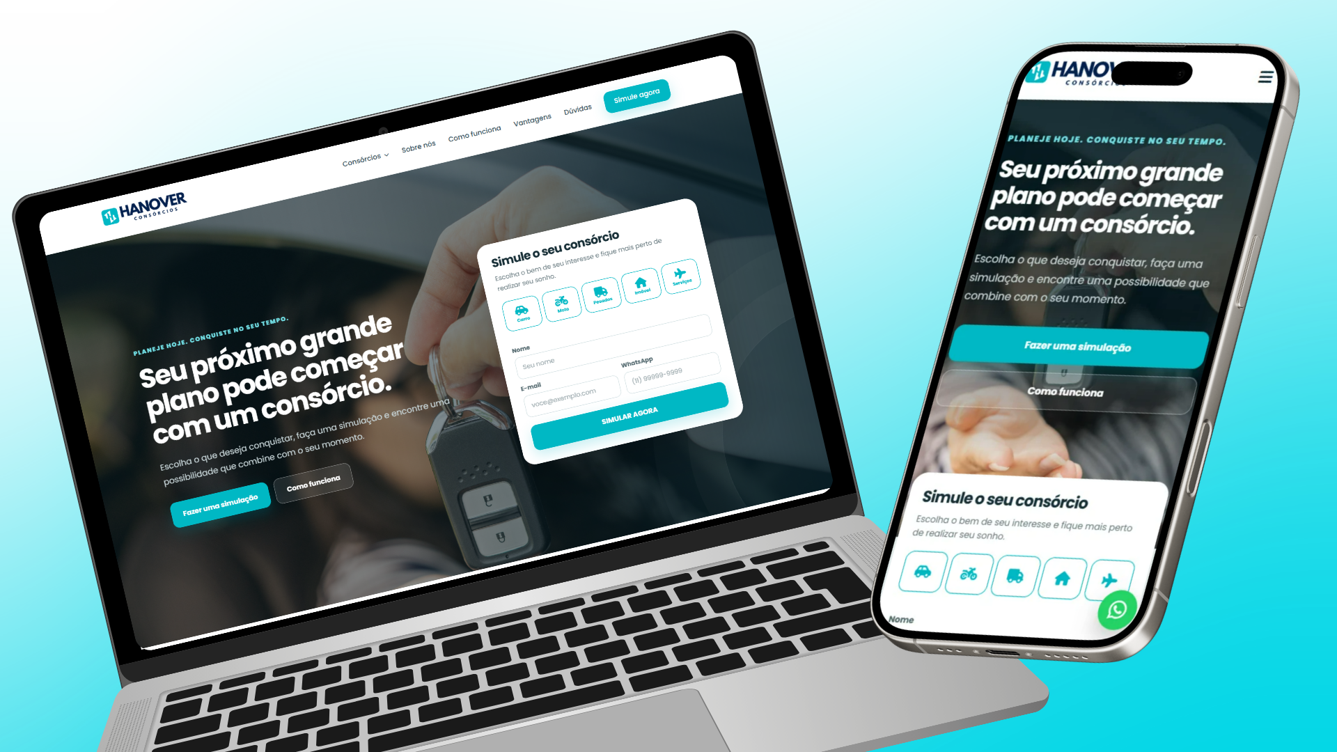 Site de Consórcios